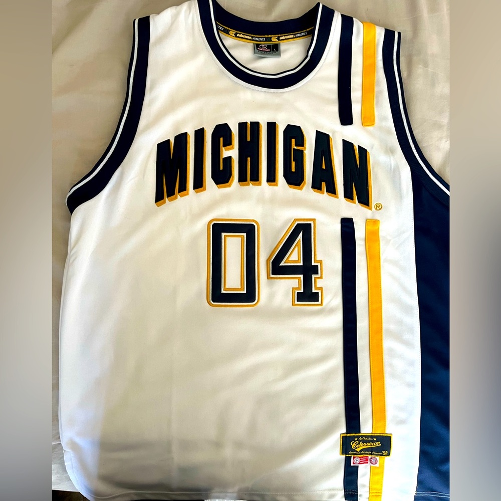 Vintage Colosseum Michigan Wolverines Basketball Jersey